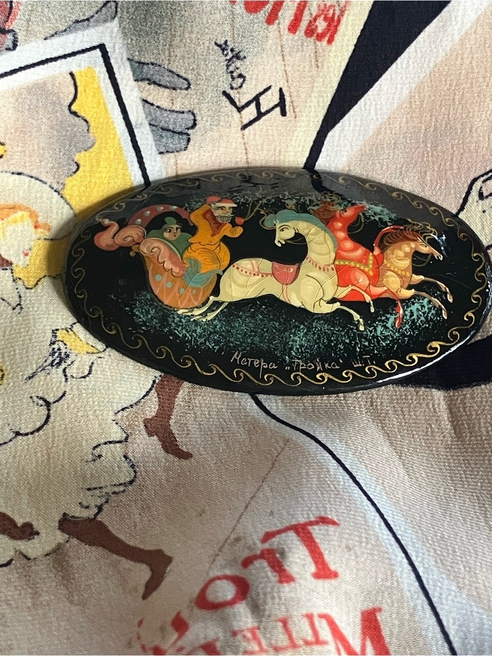 ANTIQUE RUSSIAN BROOCH - Picture 5 of 11